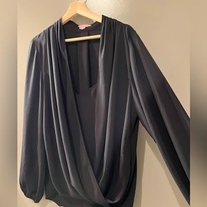 Lilly Pulitzer Crepe Wrap Top